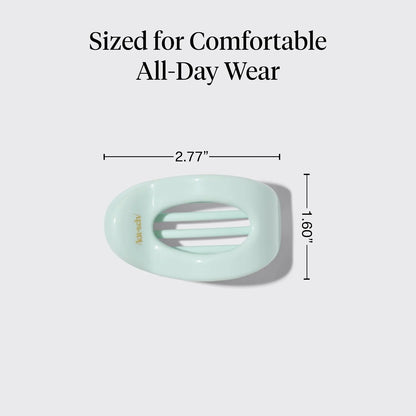 Kitsch Small Flat Claw Clip for Women - Sage Leaf, 1pc