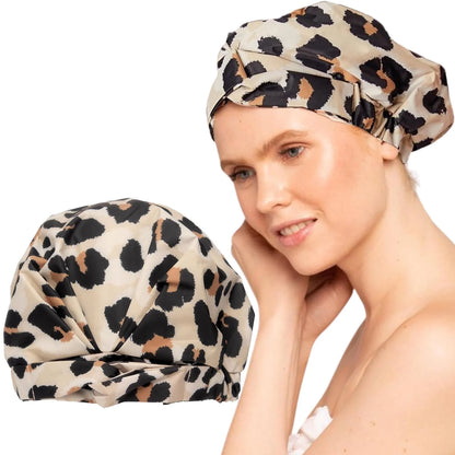 Kitsch Luxury Large Shower Cap for Women - Cherry Print