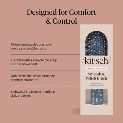 Kitsch Smooth & Polish Hair Brushes For Women and Men - Terracotta