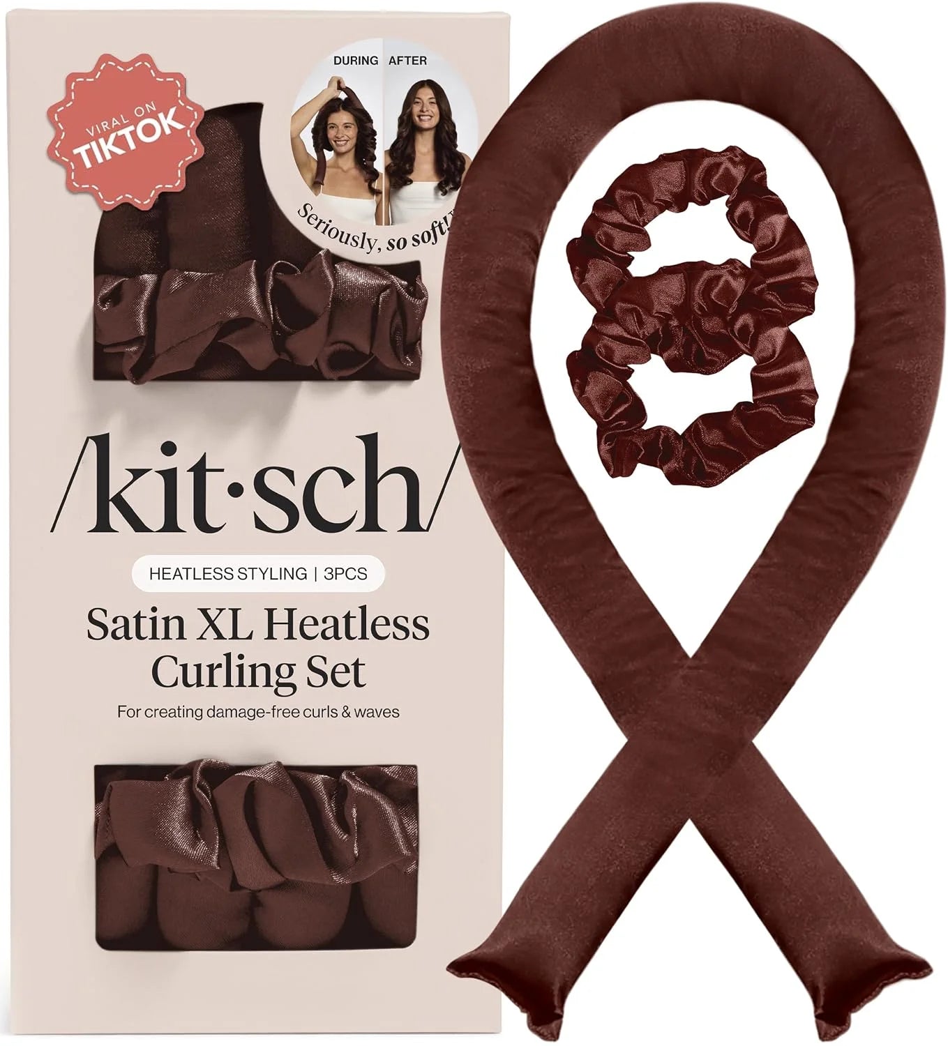 Kitsch Velvet Heatless Curls Overnight Set - Eucalyptus