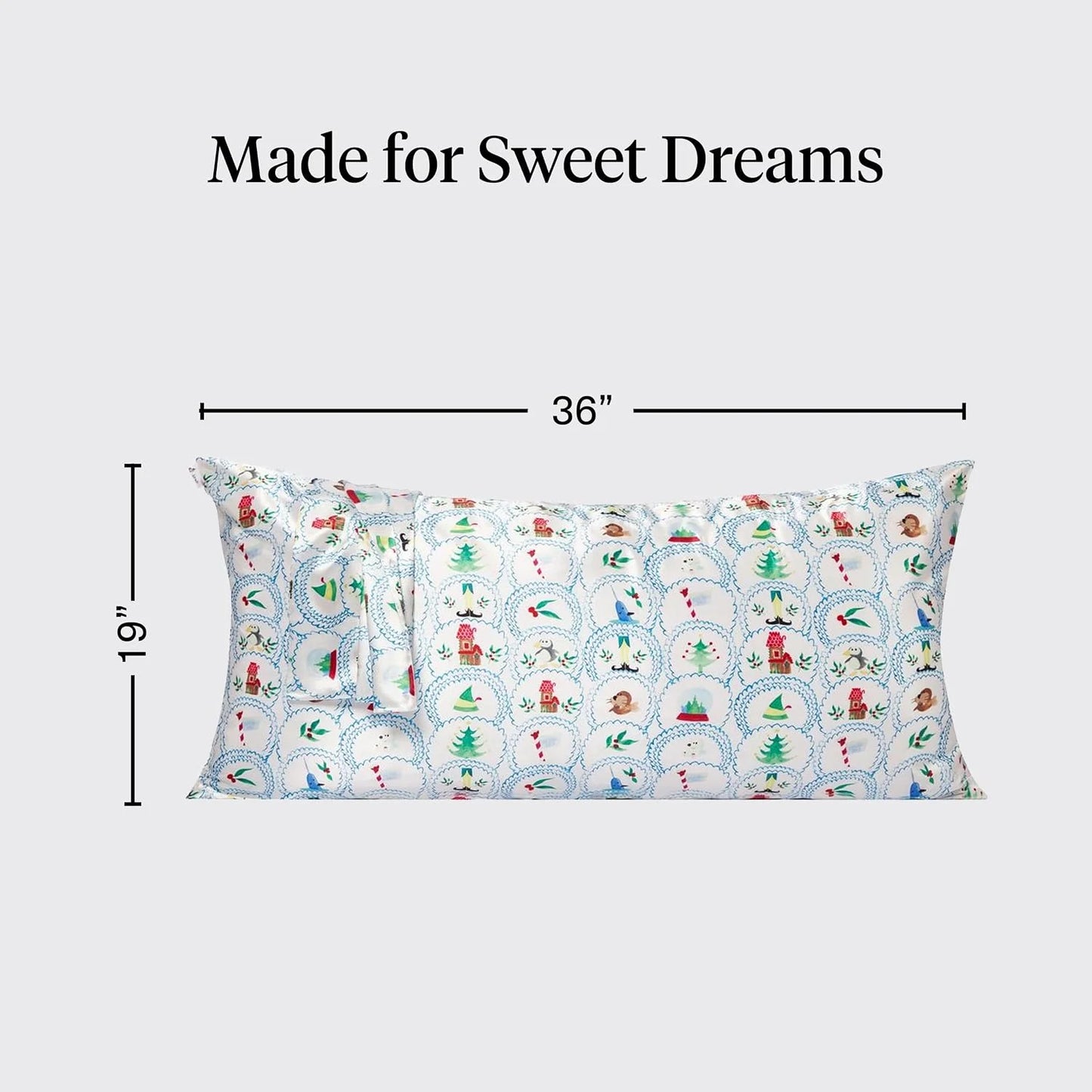 Lisa Frank x Kitsch Satin Pillowcase, Size 19x36 - Rainbow Leopard