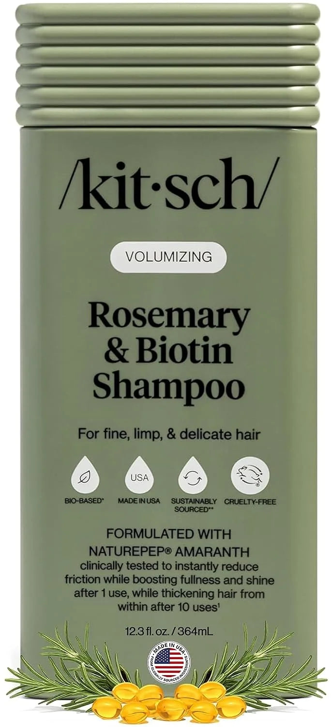 Kitsch Argan Oil Shampoo for Hair Growth – Hydrating Hair Care – 12.3 oz