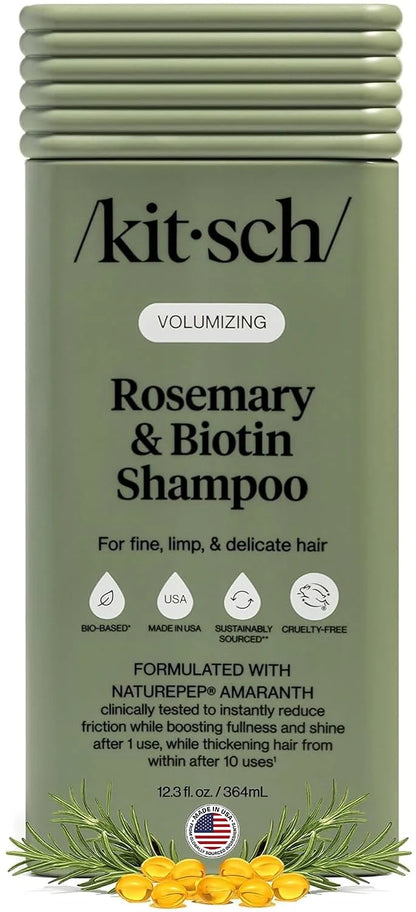 Kitsch Argan Oil Shampoo for Hair Growth – Hydrating Hair Care – 12.3 oz
