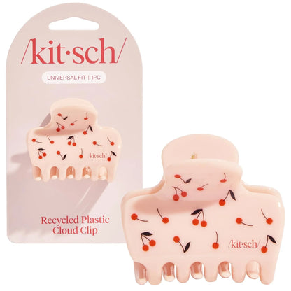 Kitsch Plastic Puffy Claw Clip - Hair Accessories For Women- Chocolate, 1pc
