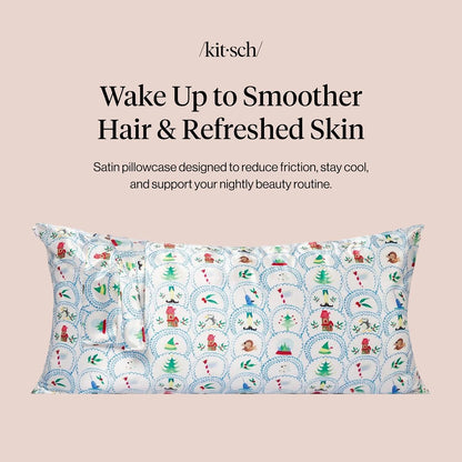 Lisa Frank x Kitsch Satin Pillowcase, Size 19x36 - Rainbow Leopard