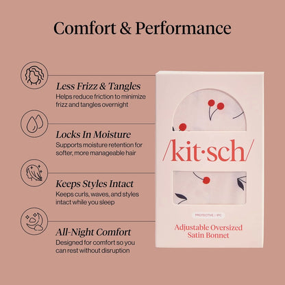Kitsch XL Satin Bonnet for Sleeping - Aura