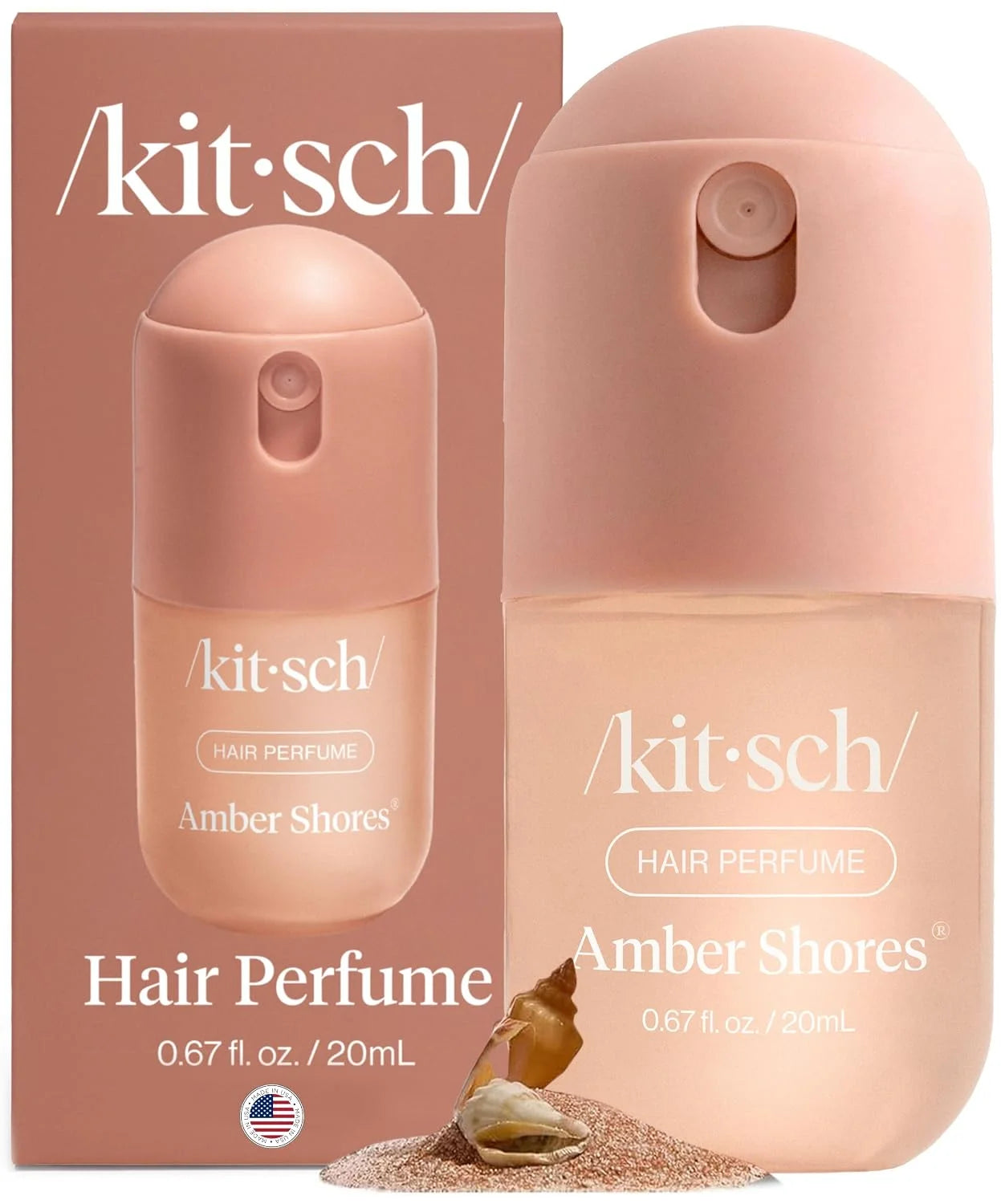 Kitsch Hair Perfume for Women – Hair Spray & Body Mist – Amber Shores, 20mL