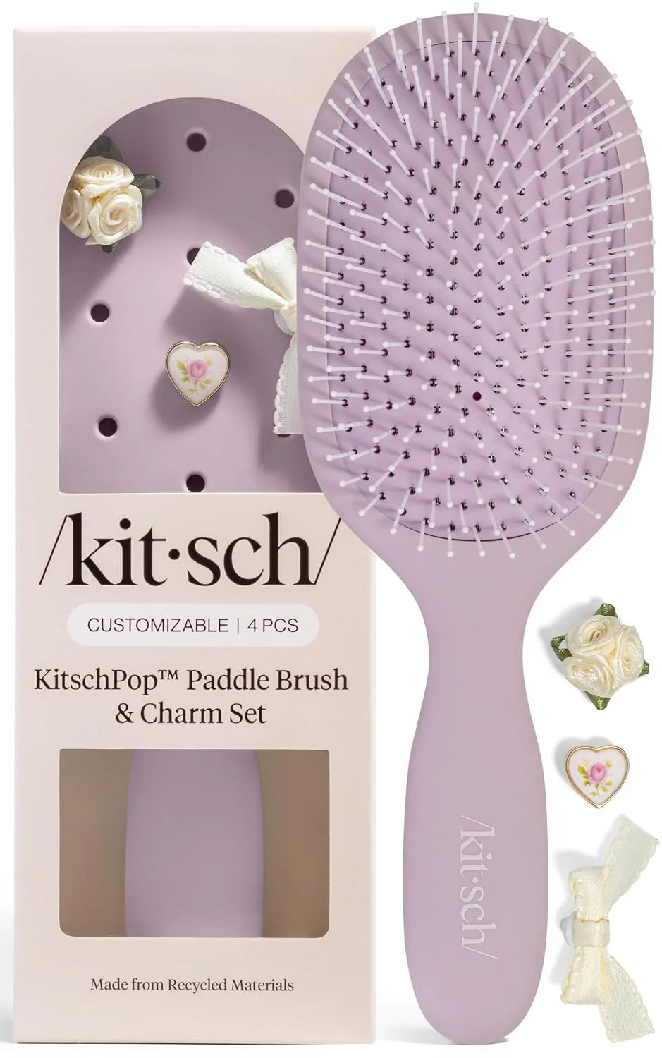KitschPop™ Paddle Brush | Hair Brushes for Women – Haze Blue