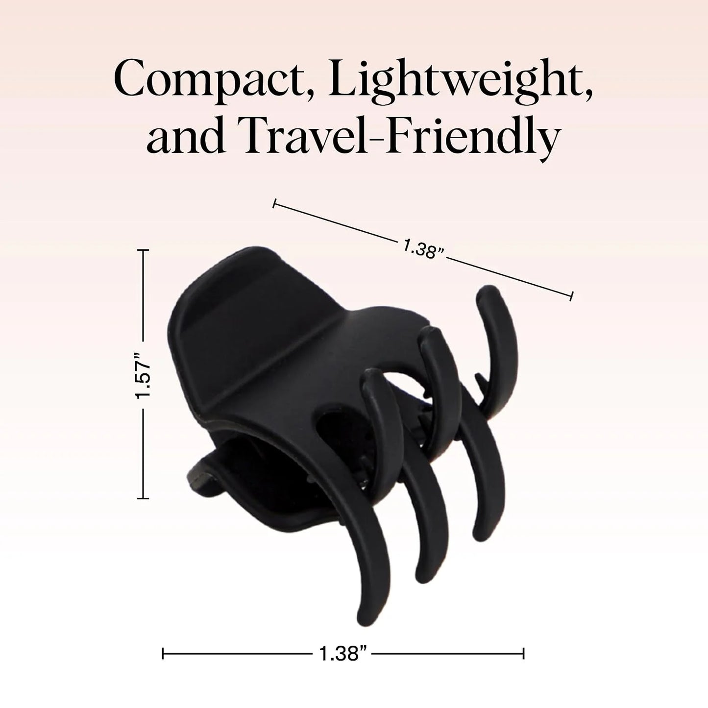 Kitsch Mini Claw Clips for Women - Tortoise & Black, 6pcs