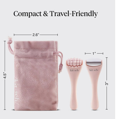 Kitsch Mini Ice Roller for Face Tool Set – Cooling Face Rollers - Blush