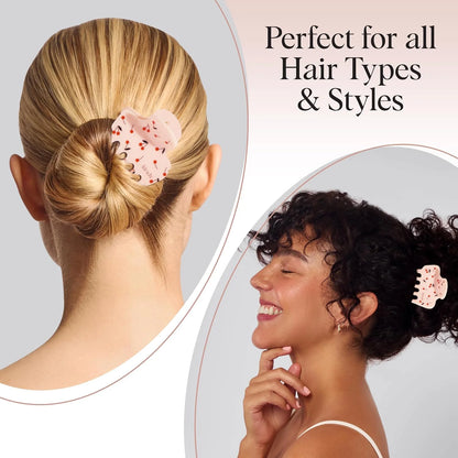 Kitsch Plastic Puffy Claw Clip - Hair Accessories For Women- Chocolate, 1pc