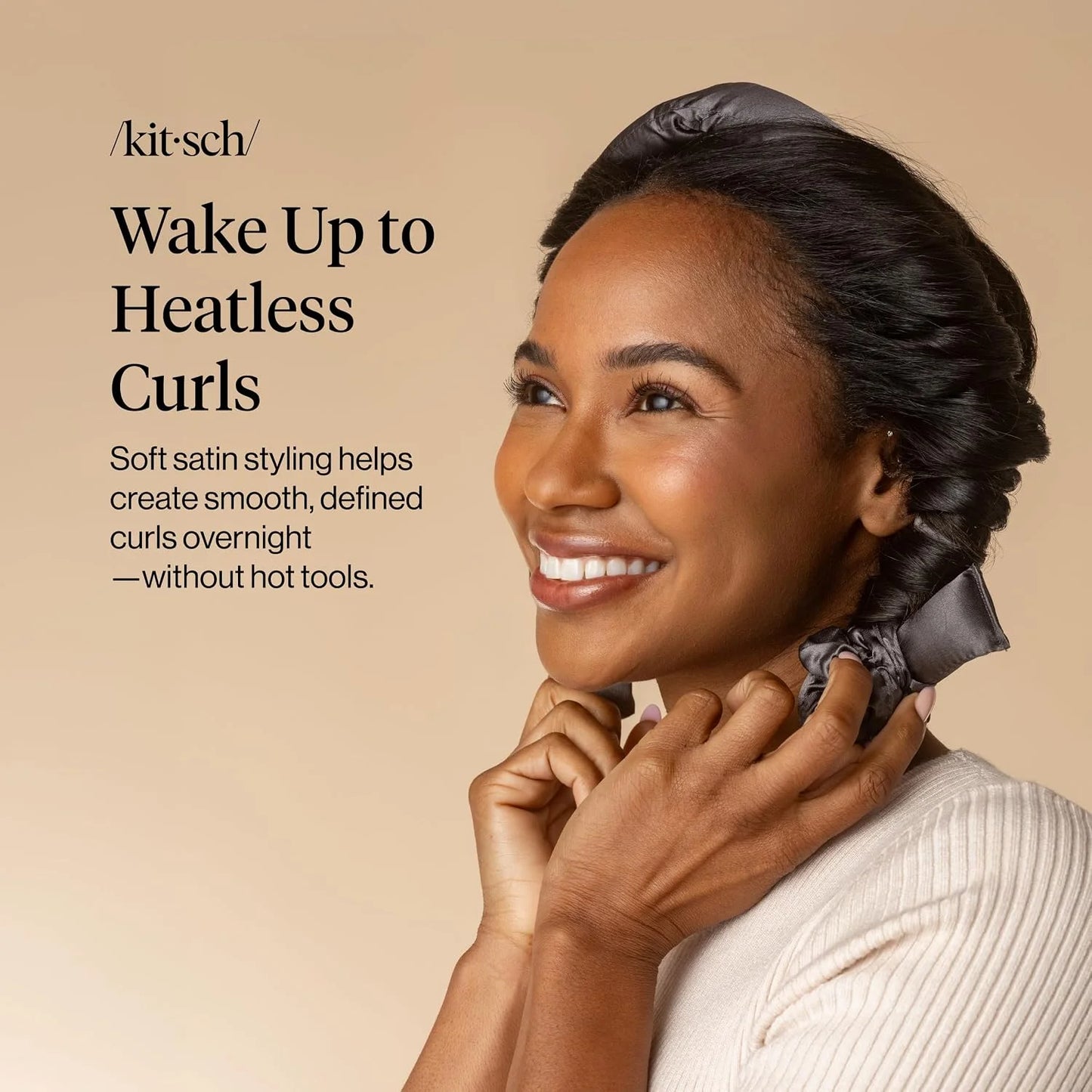 Kitsch Velvet Heatless Curls Overnight Set - Eucalyptus