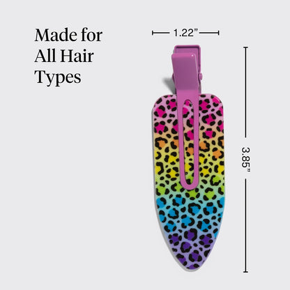 Kitsch Creaseless Hair Clips for Women - Cherry Print, 4pcs