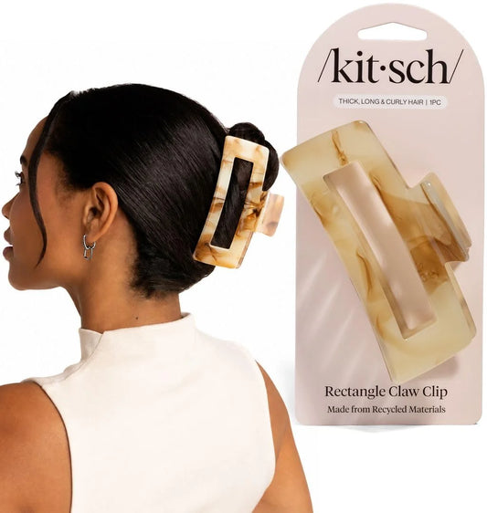 Kitsch Hair Clips For Women – Jumbo Claw Clip – Chocolate Marble, 1 pc