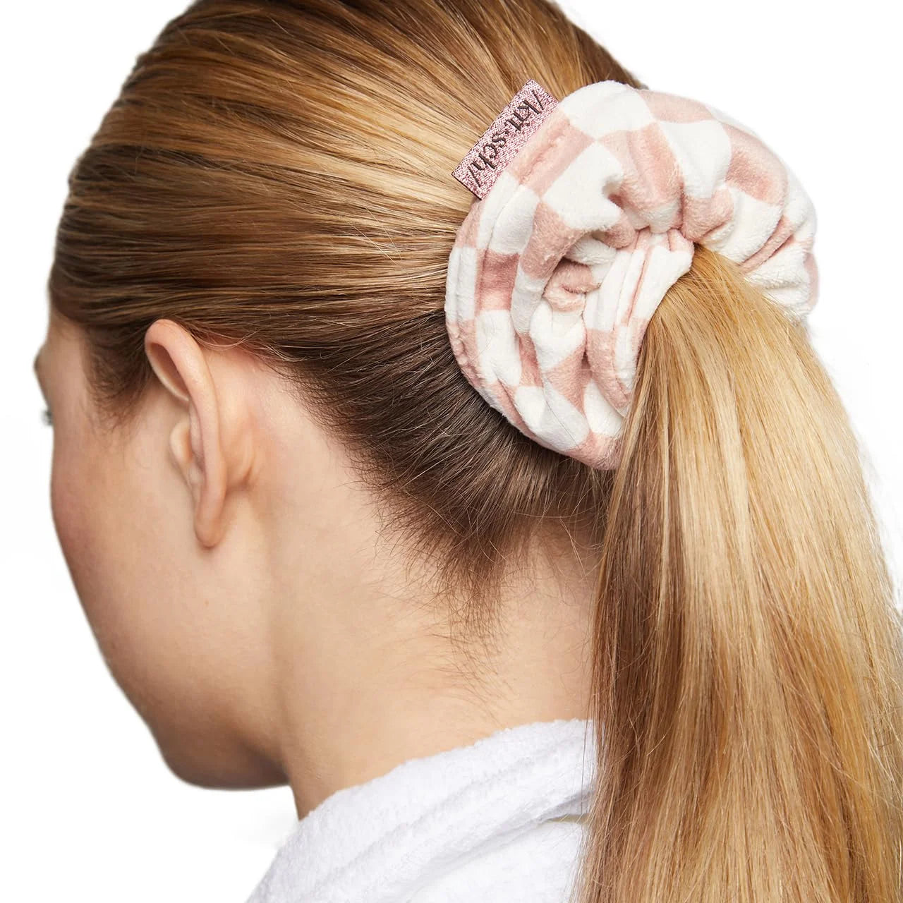 Kitsch Microfiber Quick-Dry Hair Towel Scrunchie - Micro Dot, 2pcs