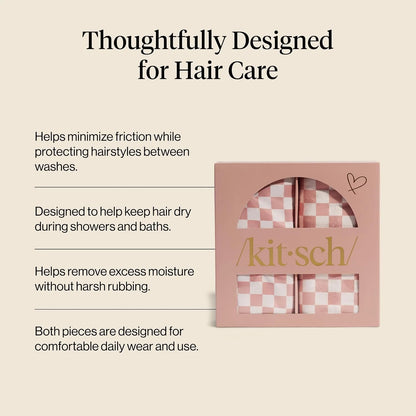 Kitsch XL Microfiber Hair Towel Wrap for Women
