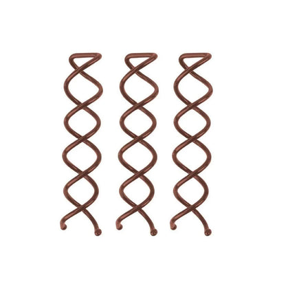 Kitsch Spiral Bobby Pins - Hair Accessories For Women - Brown, 3pcs