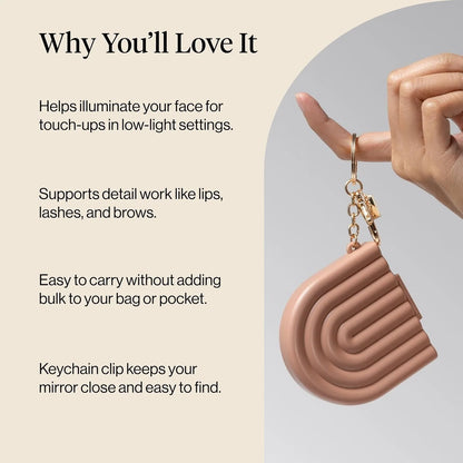 Kitsch Cute Keychain For Car Keys – Bag Charm for Handbags - Hair Perfume