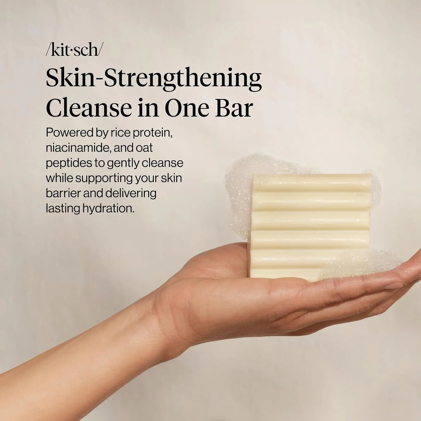 Kitsch Charcoal Soap Body Wash Bar for Cleansing – Made in USA, 4 oz