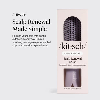 Kitsch Scalp Renewal Brush - Hairbrush Scalp Massager - Black