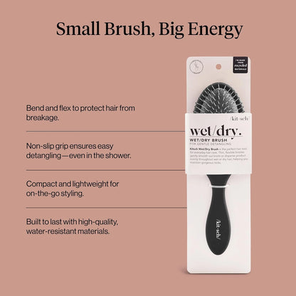 Kitsch Wet Dry Brush Detangler – Hair Brush for Women - Terracotta