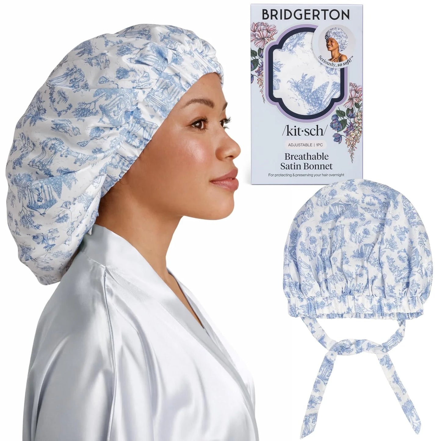 Kitsch XL Satin Bonnet for Sleeping - Aura