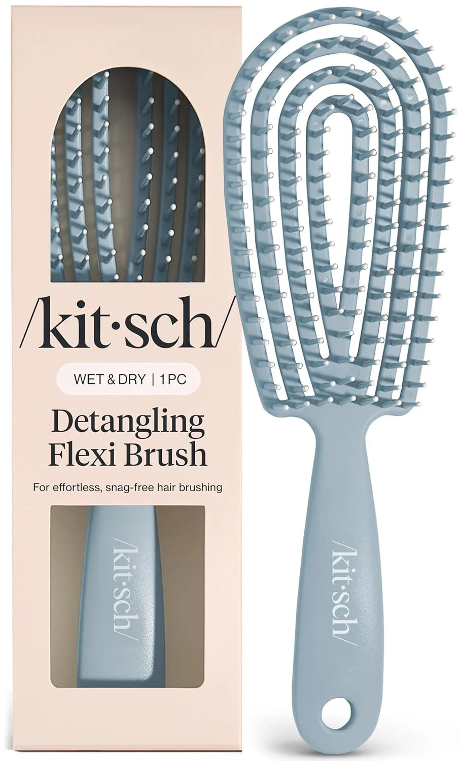 Kitsch Flexi Flow Detangler Brush, Hair Brushes For Women - Soft Violet