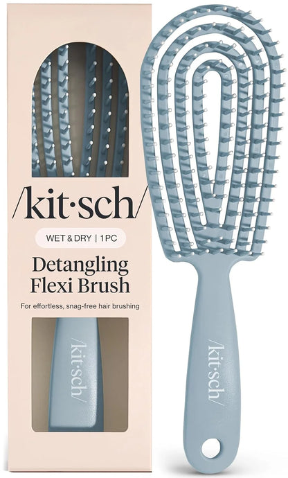Kitsch Flexi Flow Detangler Brush, Hair Brushes For Women - Soft Violet