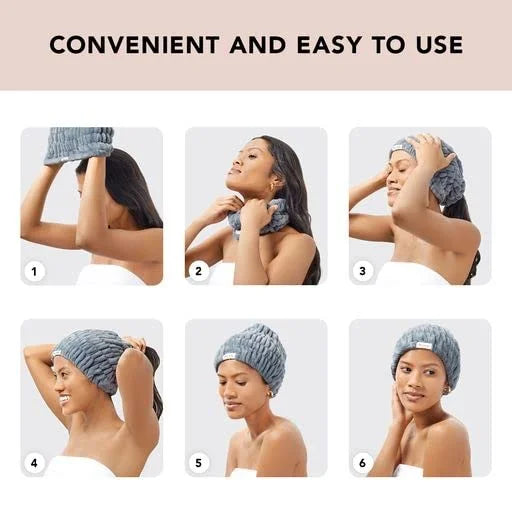Kitsch Spa Headband for Women - Face Wash Headband Misty Blue, 1pc