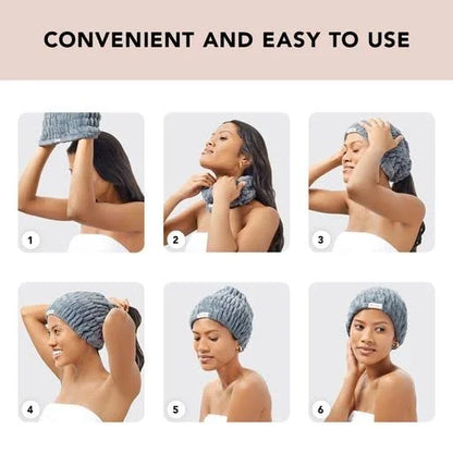 Kitsch Spa Headband for Women - Face Wash Headband Misty Blue, 1pc