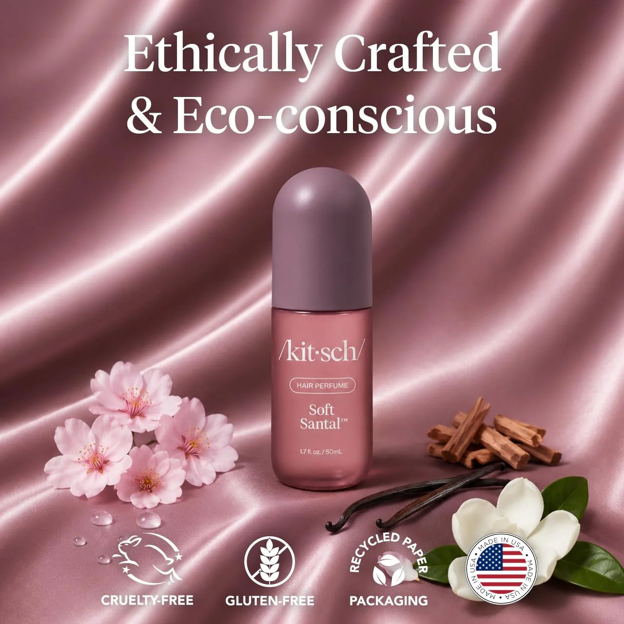 Kitsch Hair Perfume for Women – Hair Spray & Body Mist – Caramel Cream 50mL