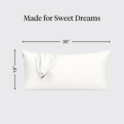 Kitsch Satin Pillowcase with Zipper - Standard Size, Haze Blue