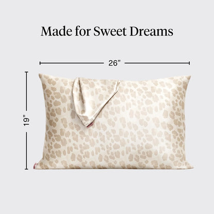Kitsch Satin Pillowcase with Zipper - Standard Size, Haze Blue