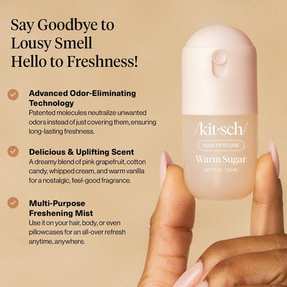 Kitsch Hair Perfume for Women – Hair Spray & Body Mist – Amber Shores, 20mL
