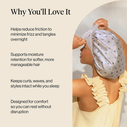 Kitsch XL Satin Bonnet for Sleeping - Aura