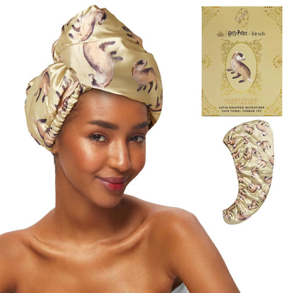Kitsch x Harry Potter Microfiber Hair Towel Wrap for Women - Slytherin