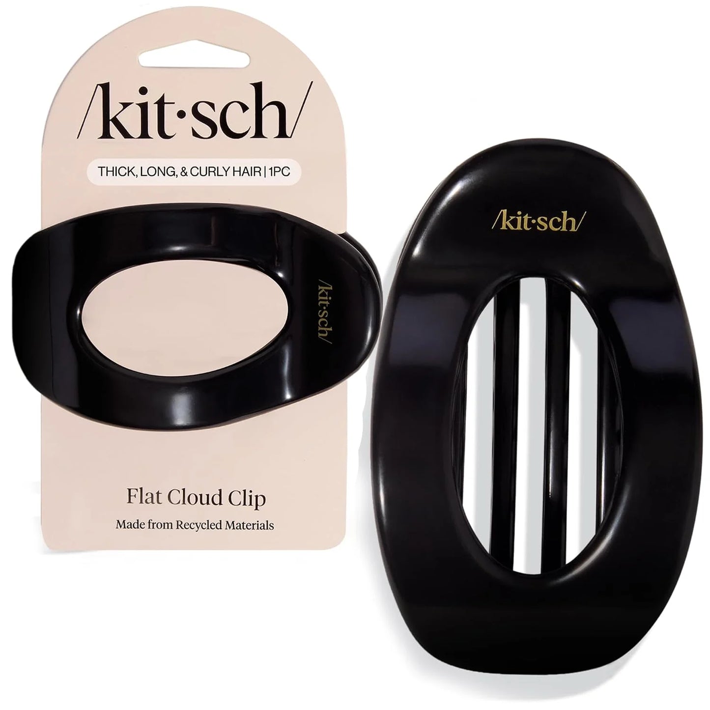 Kitsch Small Flat Claw Clip for Women - Sage Leaf, 1pc
