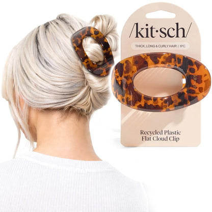 Kitsch Small Flat Claw Clip for Women - Sage Leaf, 1pc