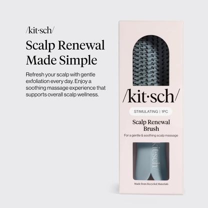 Kitsch Scalp Renewal Brush - Hairbrush Scalp Massager - Black