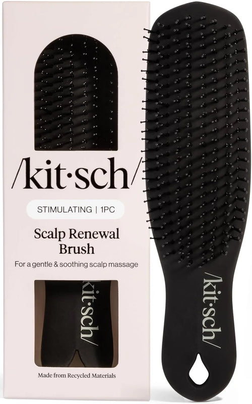 Kitsch Scalp Renewal Brush - Hairbrush Scalp Massager - Black