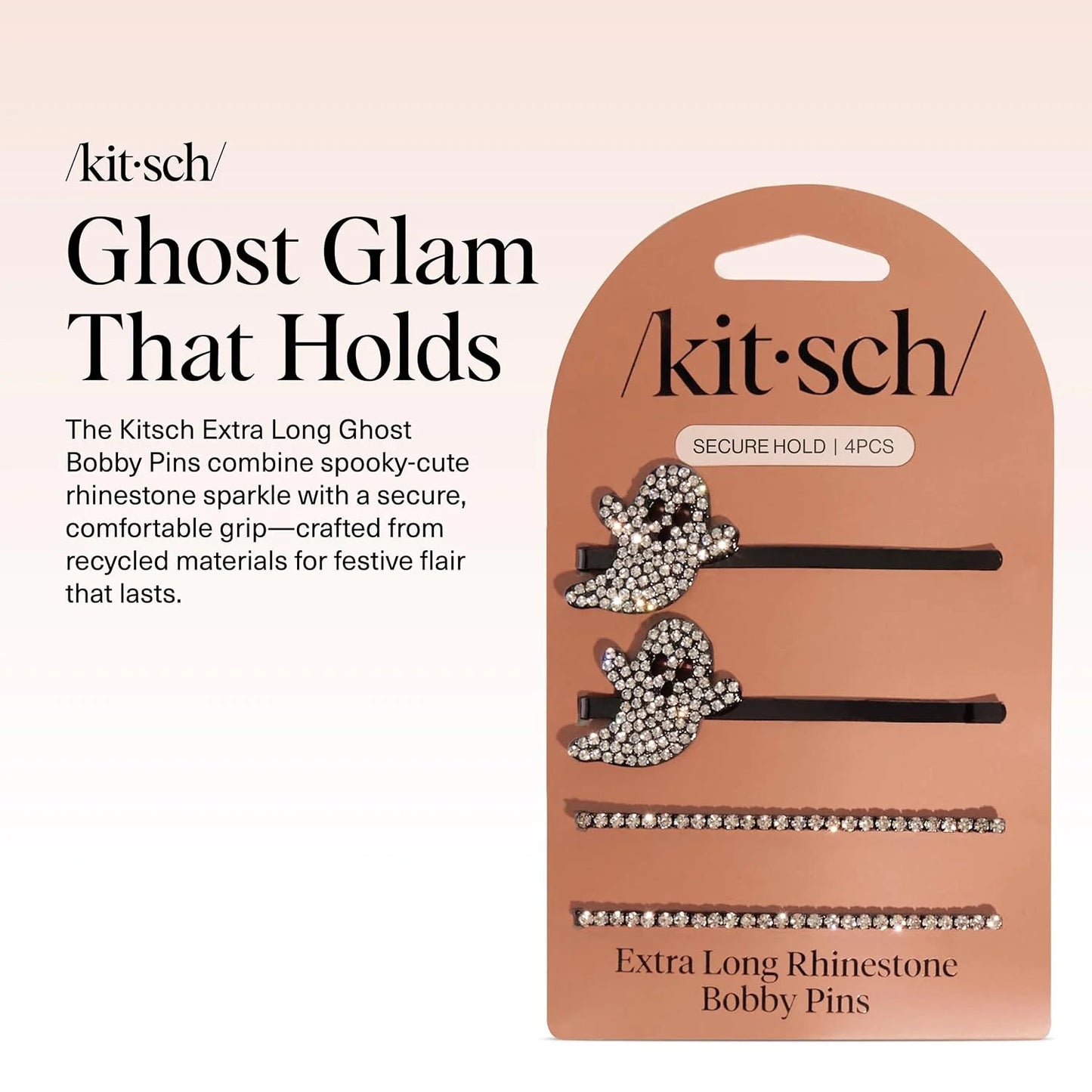 Kitsch Spiral Bobby Pins - Hair Accessories For Women - Brown, 3pcs