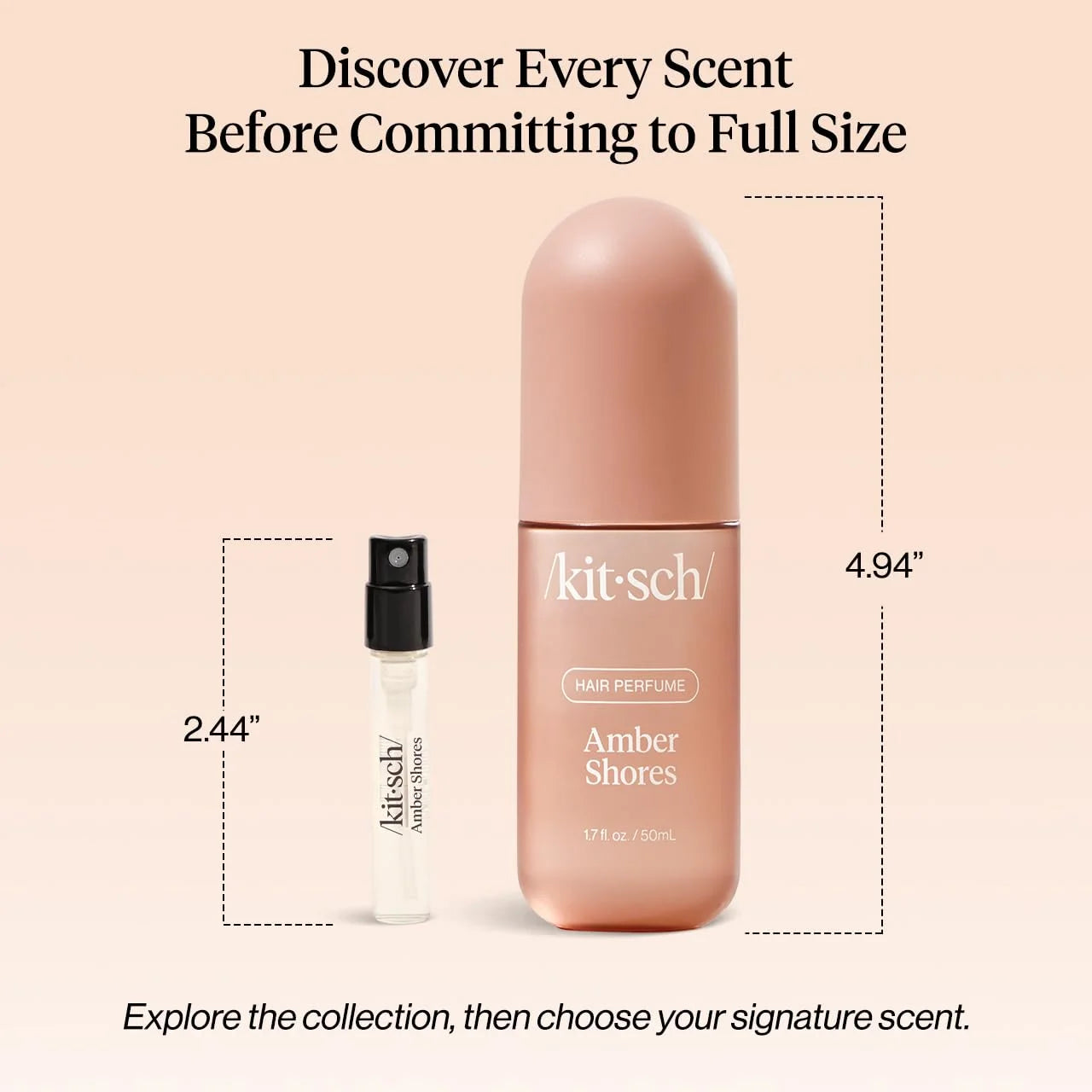 Kitsch Hair Perfume for Women – Hair Spray & Body Mist – Caramel Cream 50mL
