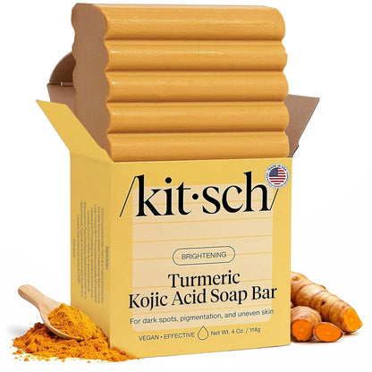 Kitsch Charcoal Soap Body Wash Bar for Cleansing – Made in USA, 4 oz