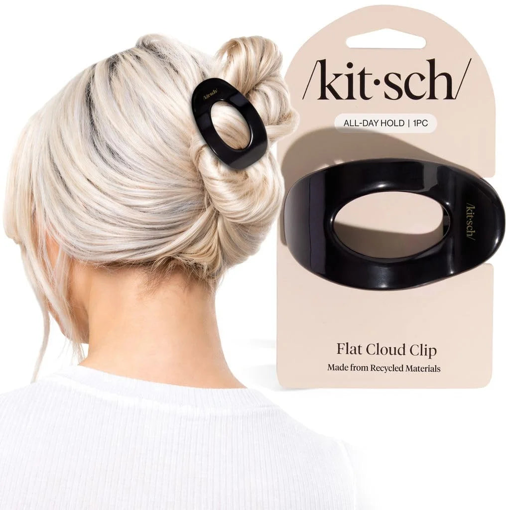 Kitsch Small Flat Claw Clip for Women - Sage Leaf, 1pc