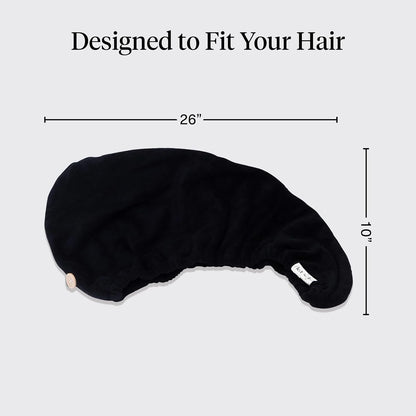 Kitsch x Harry Potter Microfiber Hair Towel Wrap for Women - Slytherin