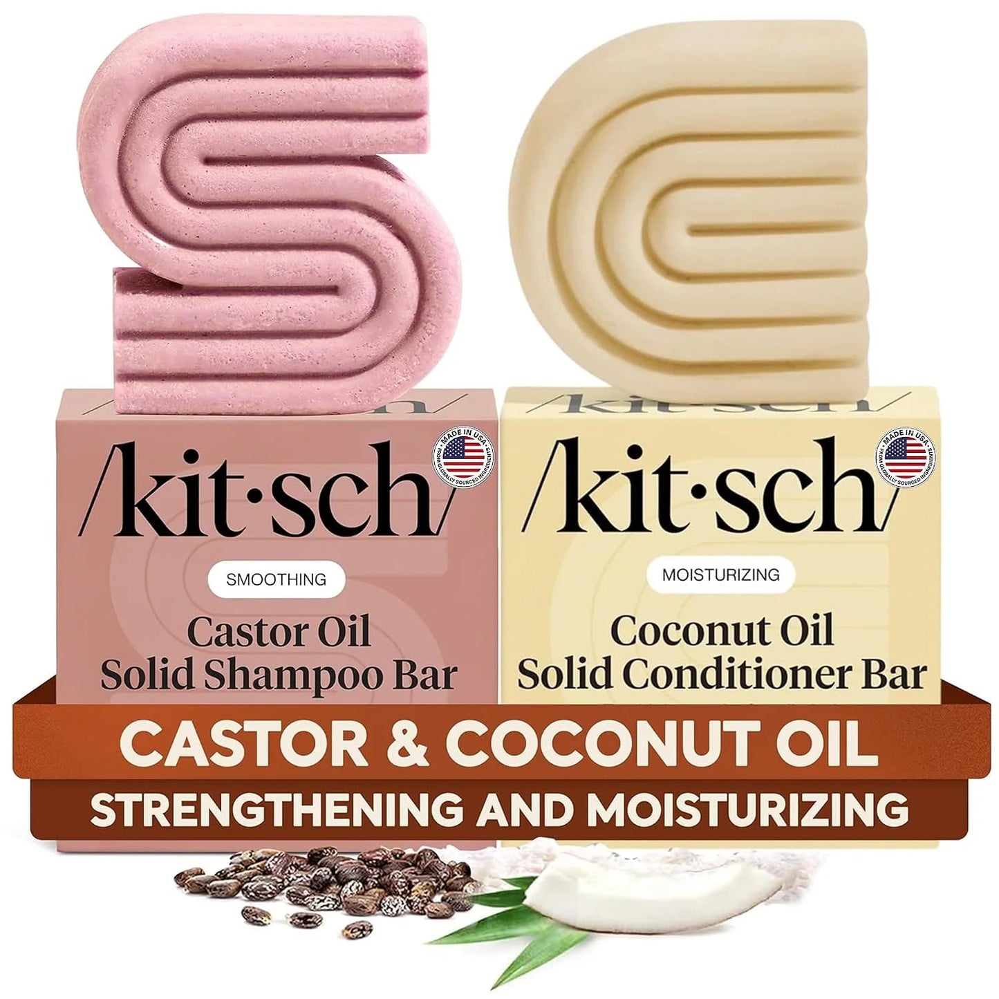 Kitsch Rosemary & Biotin Shampoo and Conditioner Set for Hair Growth