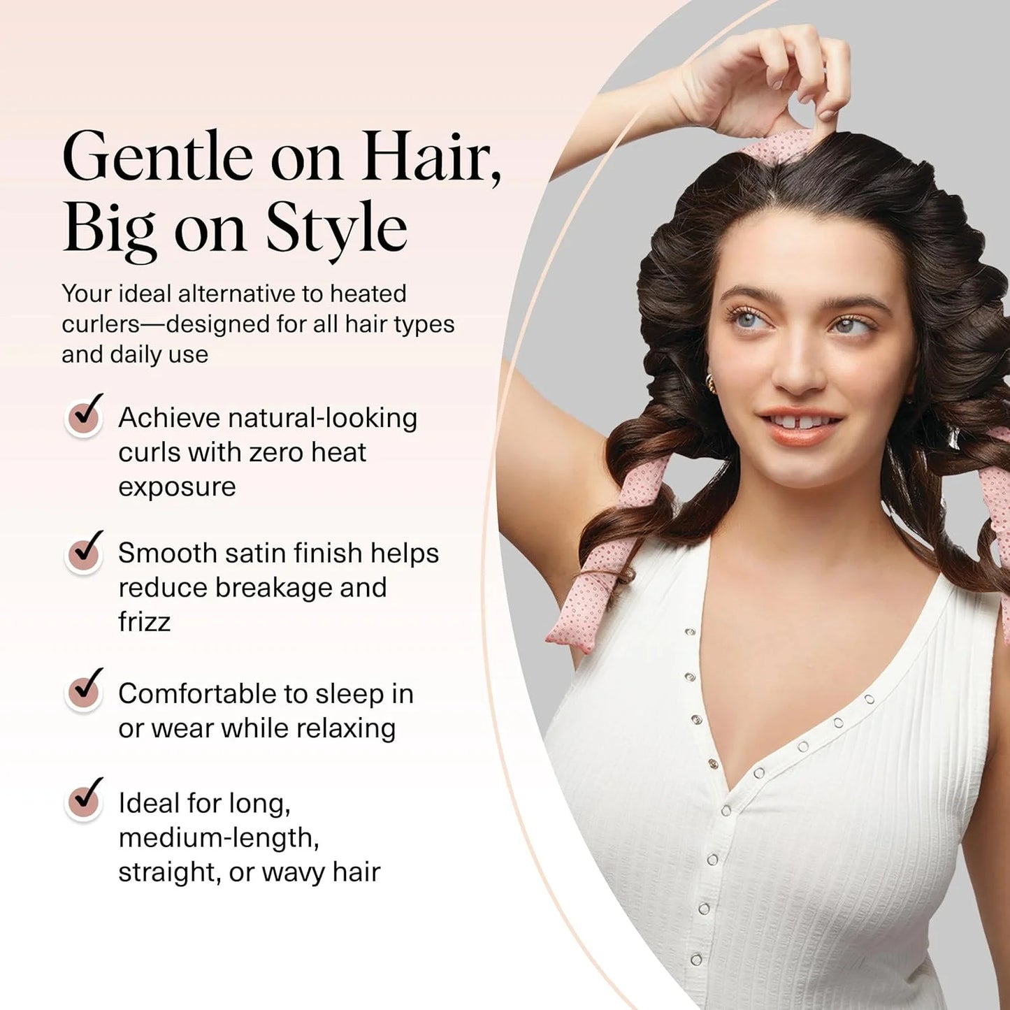 Kitsch Velvet Heatless Curls Overnight Set - Eucalyptus