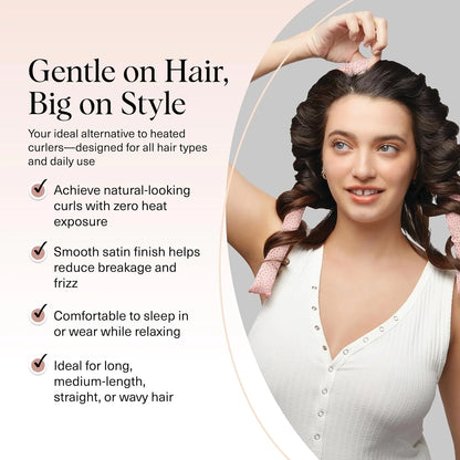 Kitsch Velvet Heatless Curls Overnight Set - Eucalyptus