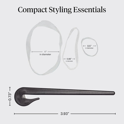 Kitsch Hair Ties No Damage for Kids, Teens and Women - Black, 500pcs