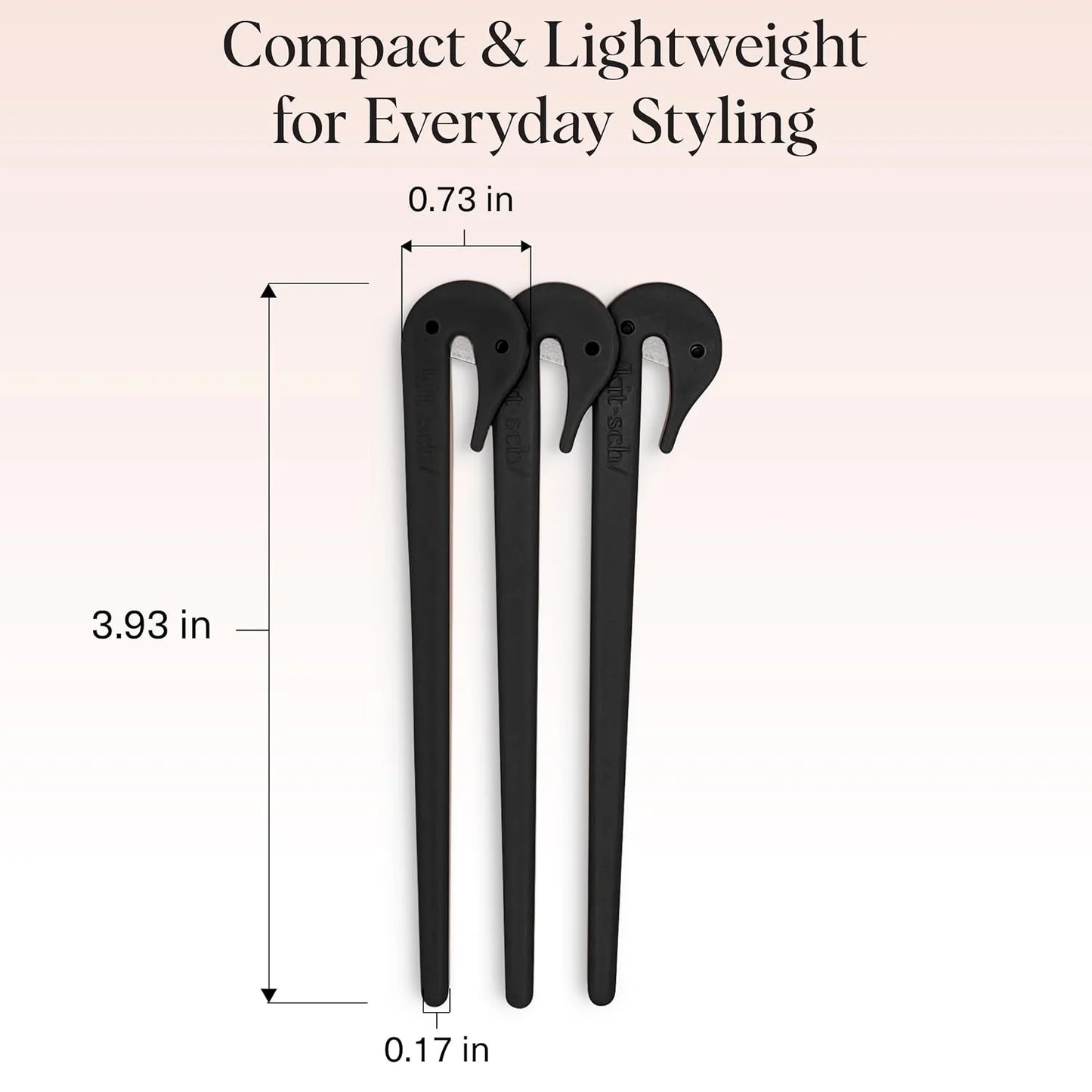 Kitsch Elastic Hair Tie Cutter Tool - Black, 3pc Set